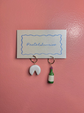 Wine and Cheese Earrings